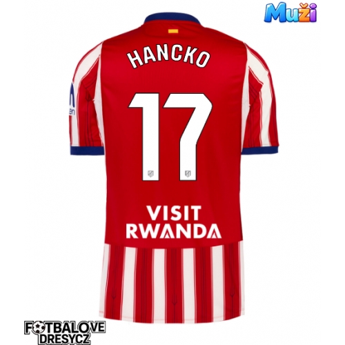 Atletico Madrid David Hancko #17 Domácí Dres 2026-27 Krátký Rukáv Atletico Madrid David Hancko #17 Domácí Dres 2026-27 Krátký Rukáv